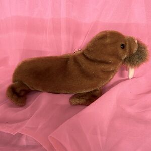 Ty Beanie Baby Paul the Walrus DOB 2/23/1999 Orig. Tags w/ Errors Beanbag Plush